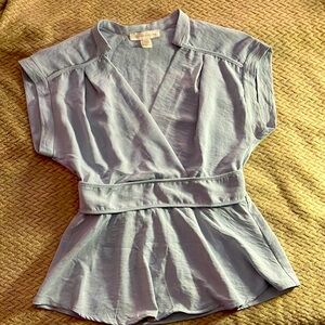 Monteau Los Angeles blue blouse